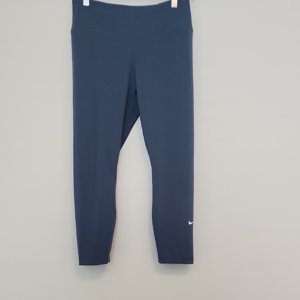 Nike Blue Athletic Leggings 7/8 Length